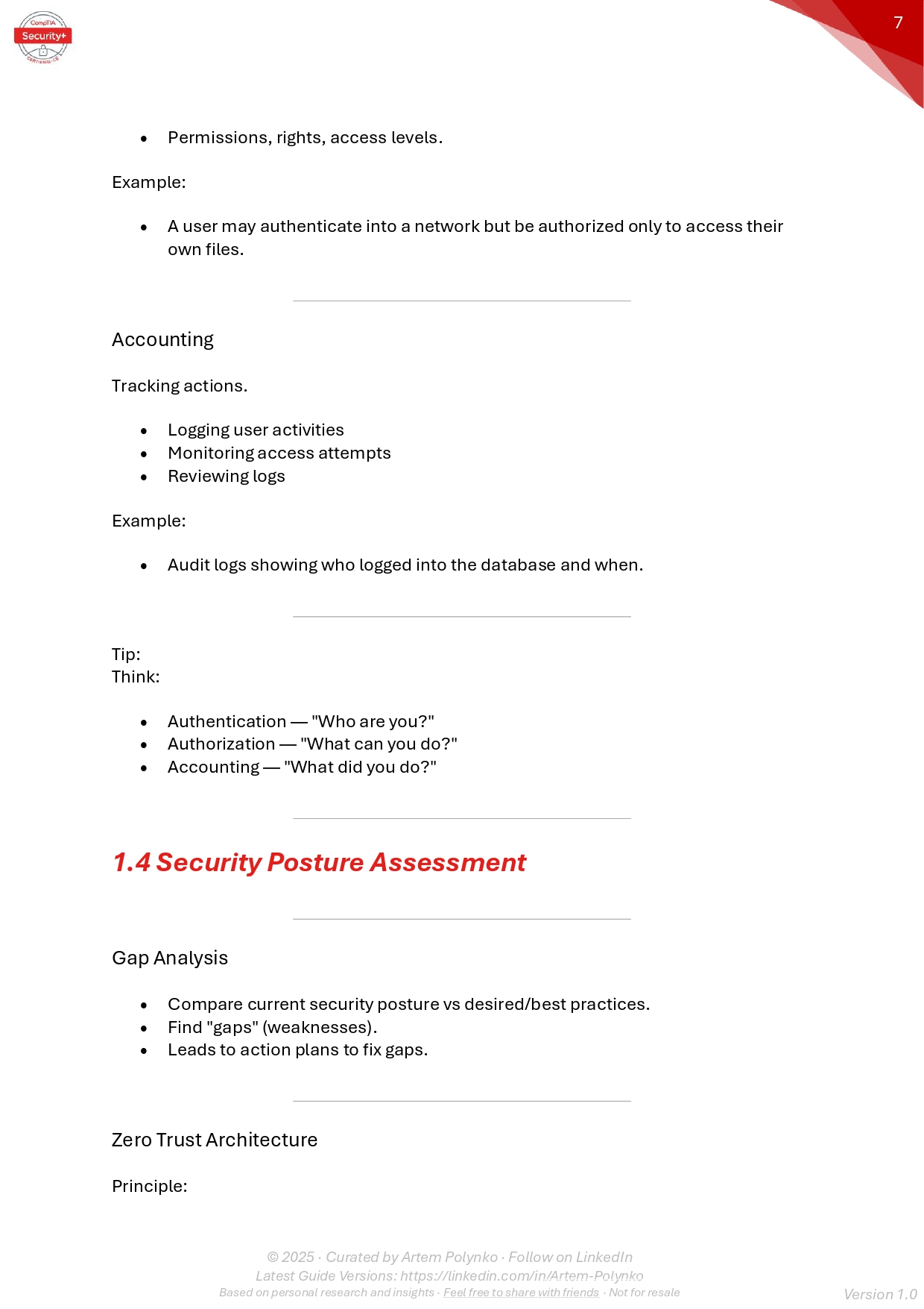 Comptia Security SY0-701 Full Learning Guide PDF