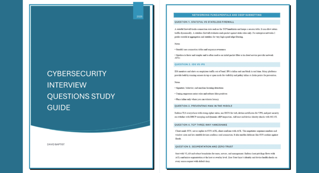 Essential Cybersecurity Interview Questions: Your Comprehensive Study Guide PDF