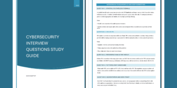 Essential Cybersecurity Interview Questions: Your Comprehensive Study Guide PDF