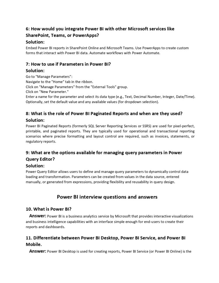 Interview Power Dynamics 230+ Power BI Interview Q&A PDF - it.connect4techs.com
