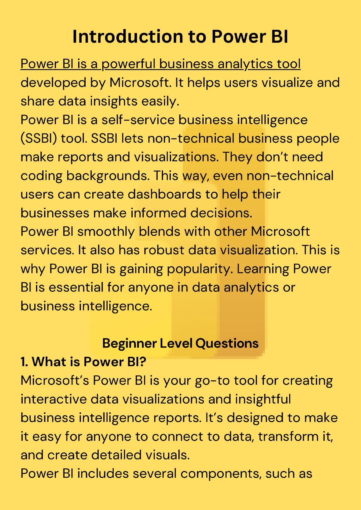 50 Power BI Interview Questions and Answers PDF: Master Your Data ...
