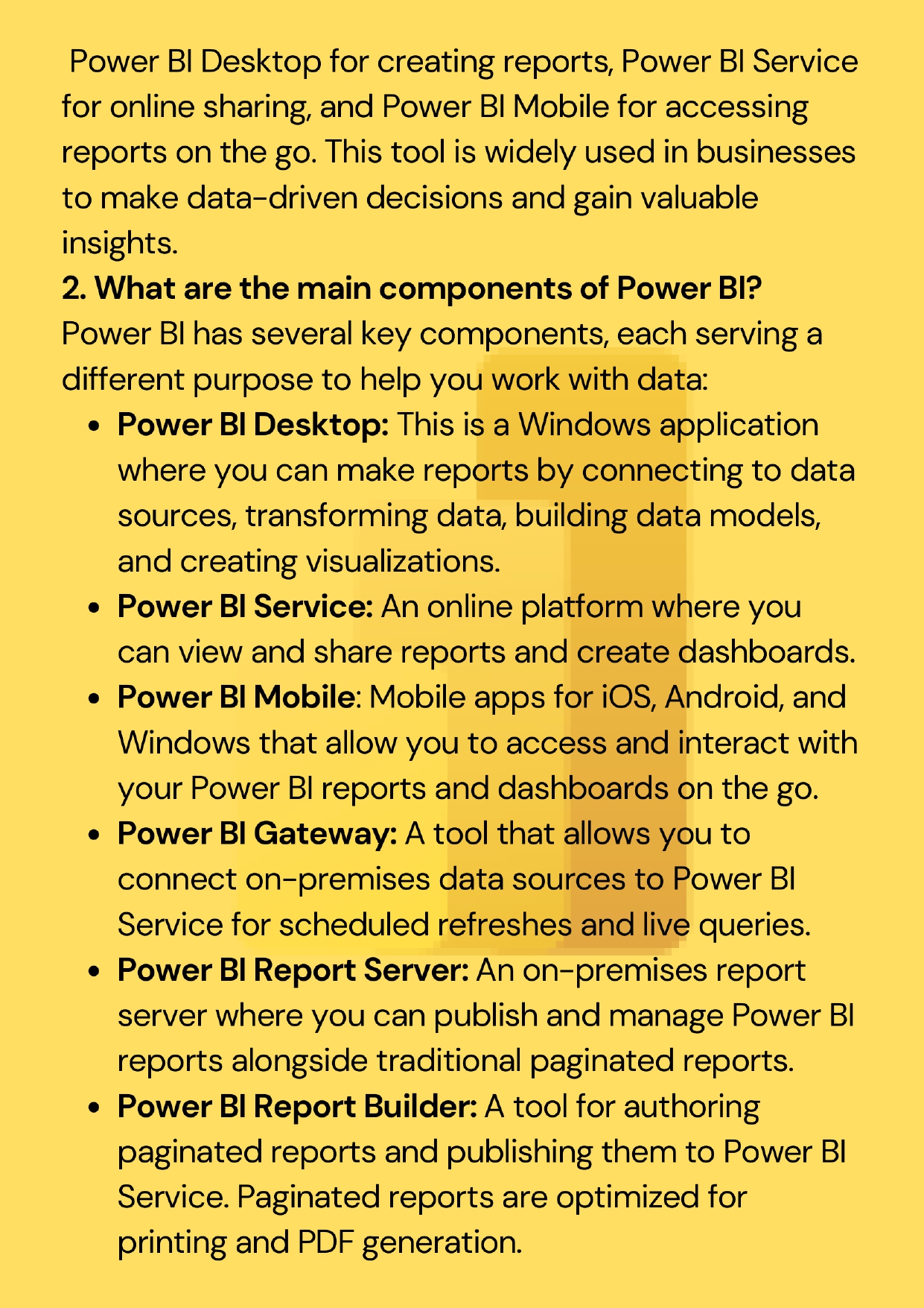 50 Power BI Interview Questions and Answers PDF: Master Your Data ...