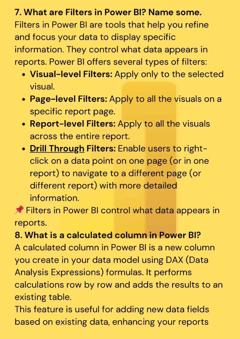 50 Power BI Interview Questions and Answers PDF: Master Your Data ...