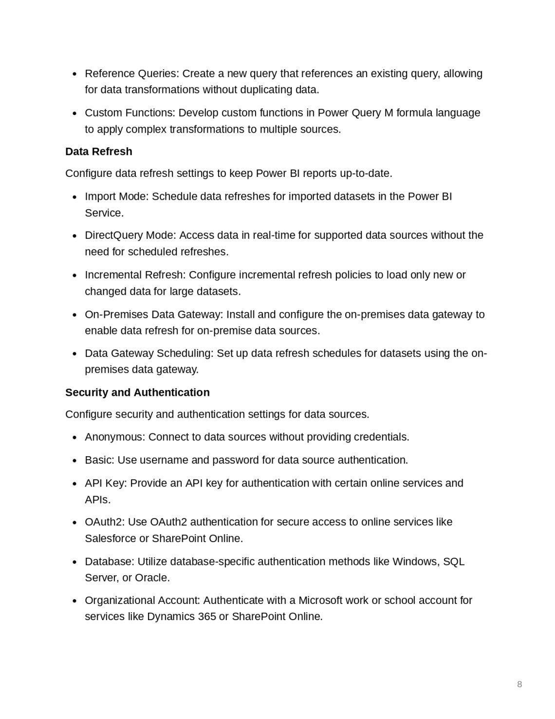 Applied Microsoft Power BI CheatSheet PDF