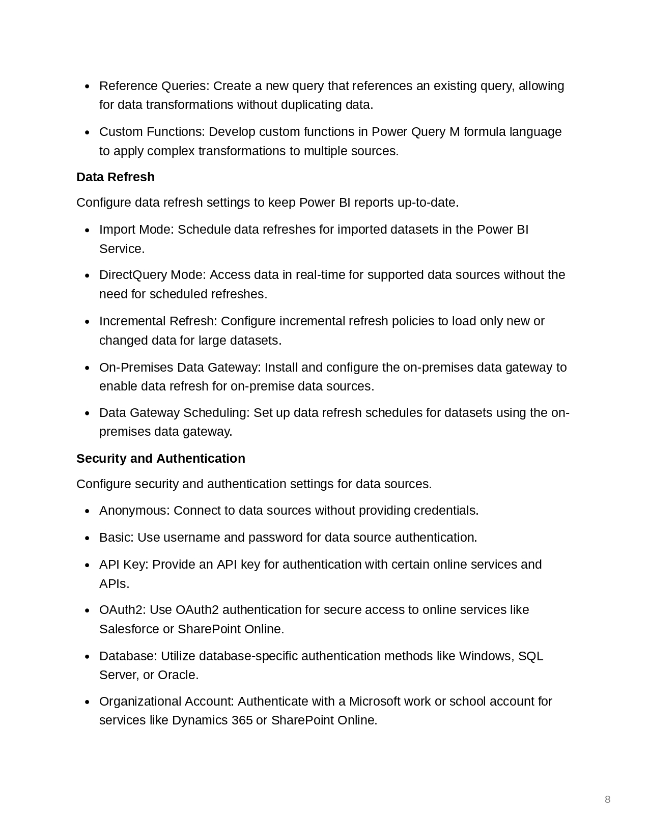 Applied Microsoft Power BI CheatSheet PDF