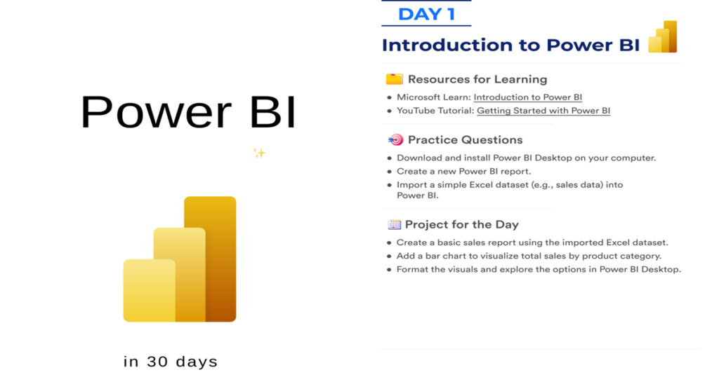 Master Power BI in 30 Days – Practical Learning Roadmap PDF