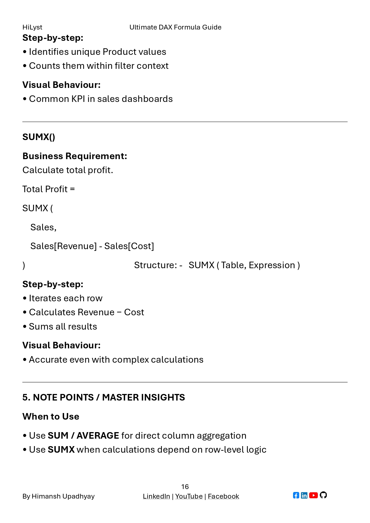 Dax Guide.pdf DAX Formula Guide PDF: Master the Language of Power BI