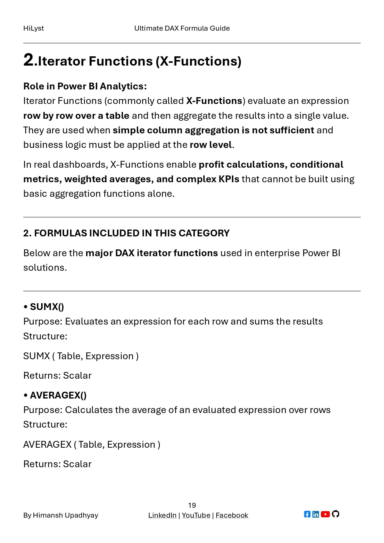 Dax Guide.pdf DAX Formula Guide PDF: Master the Language of Power BI