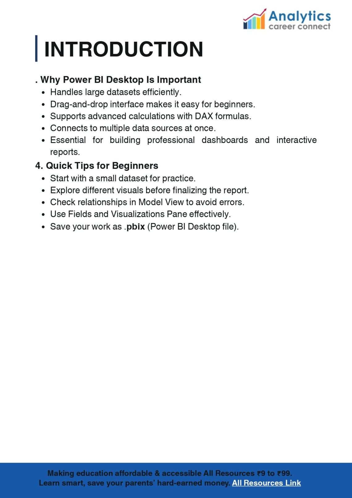 Power BI Report: Empowering Learners in Data Analytics PDF