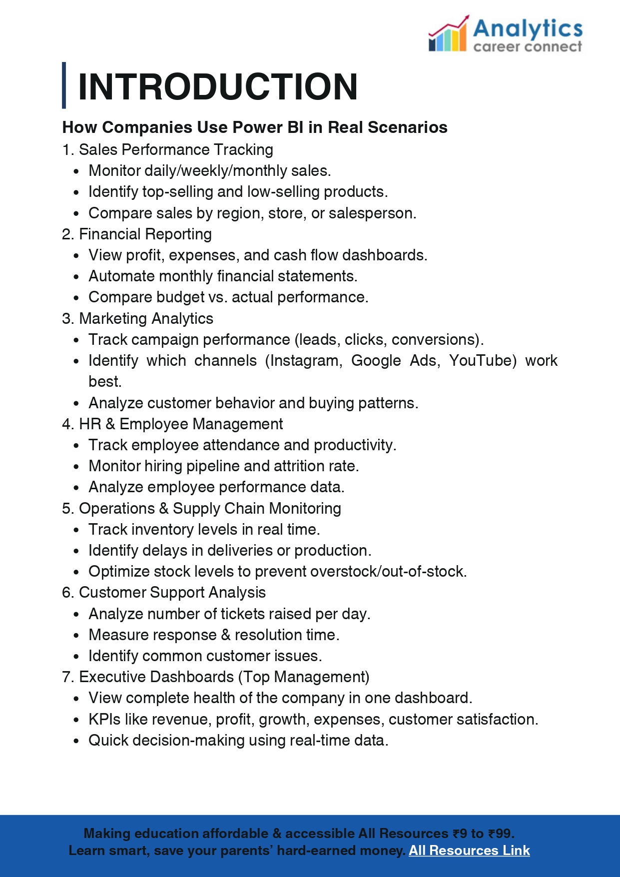 Power BI Report: Empowering Learners in Data Analytics PDF