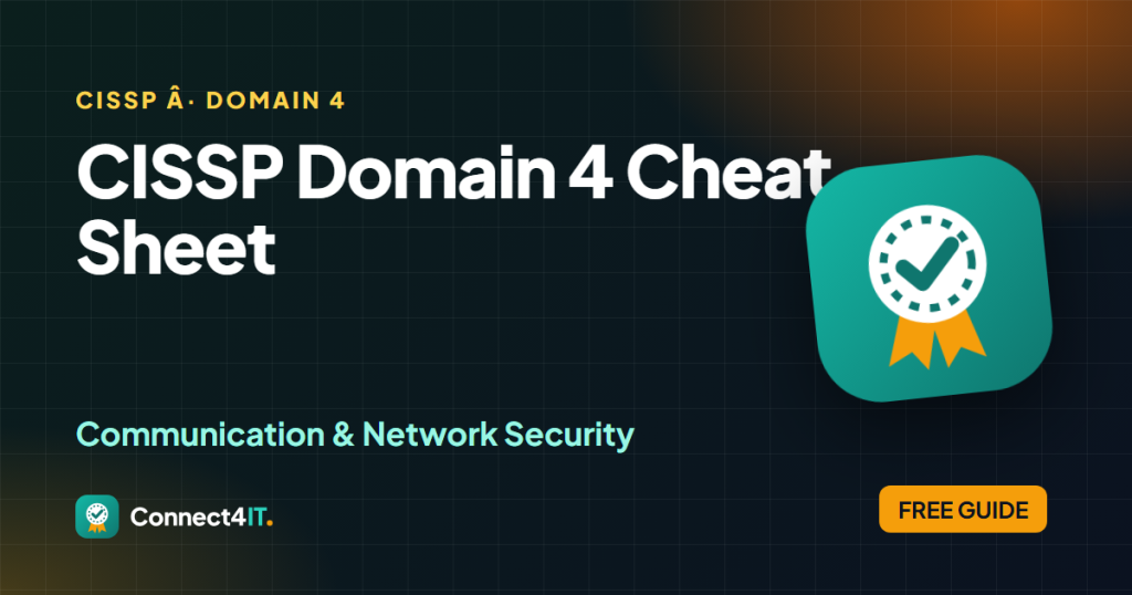 CISSP Domain 4 Cheat Sheet: Communication and Network Security