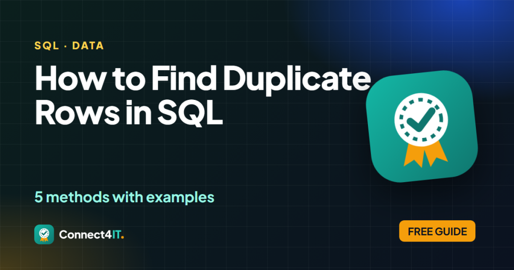 How to Find Duplicate Rows in SQL (5 Methods with Examples)